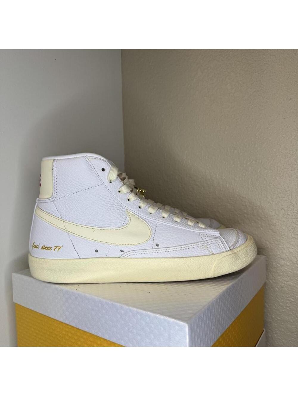 Nike Blazer Mid '77 Popcorn white trainers #sneakers #lifestyle #streetwear